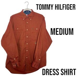 Tommy Hilfiger Men’s Medium Dress Shirt Red